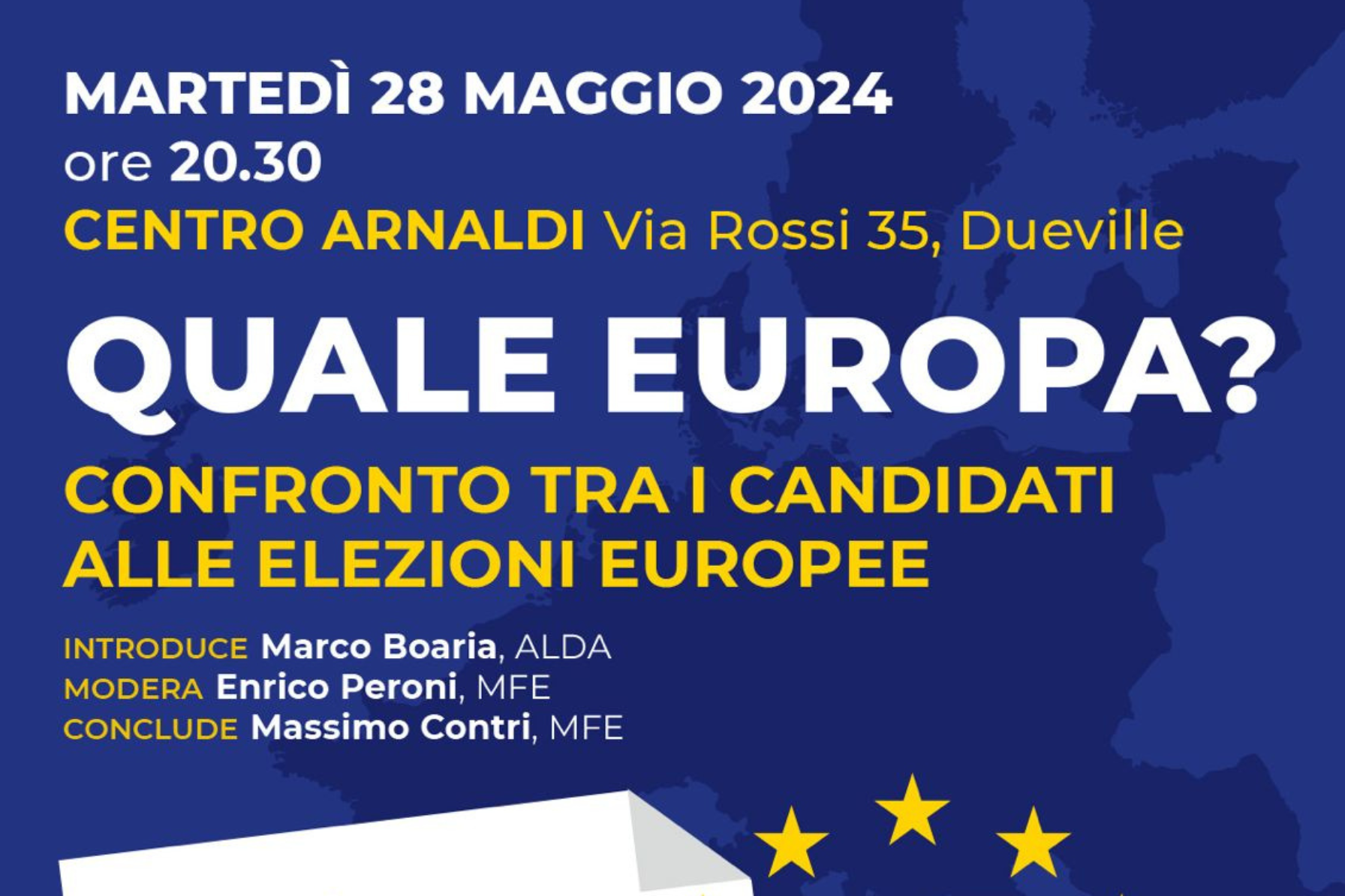 Quale Europa? Confronto tra i candidati alle elezioni europee