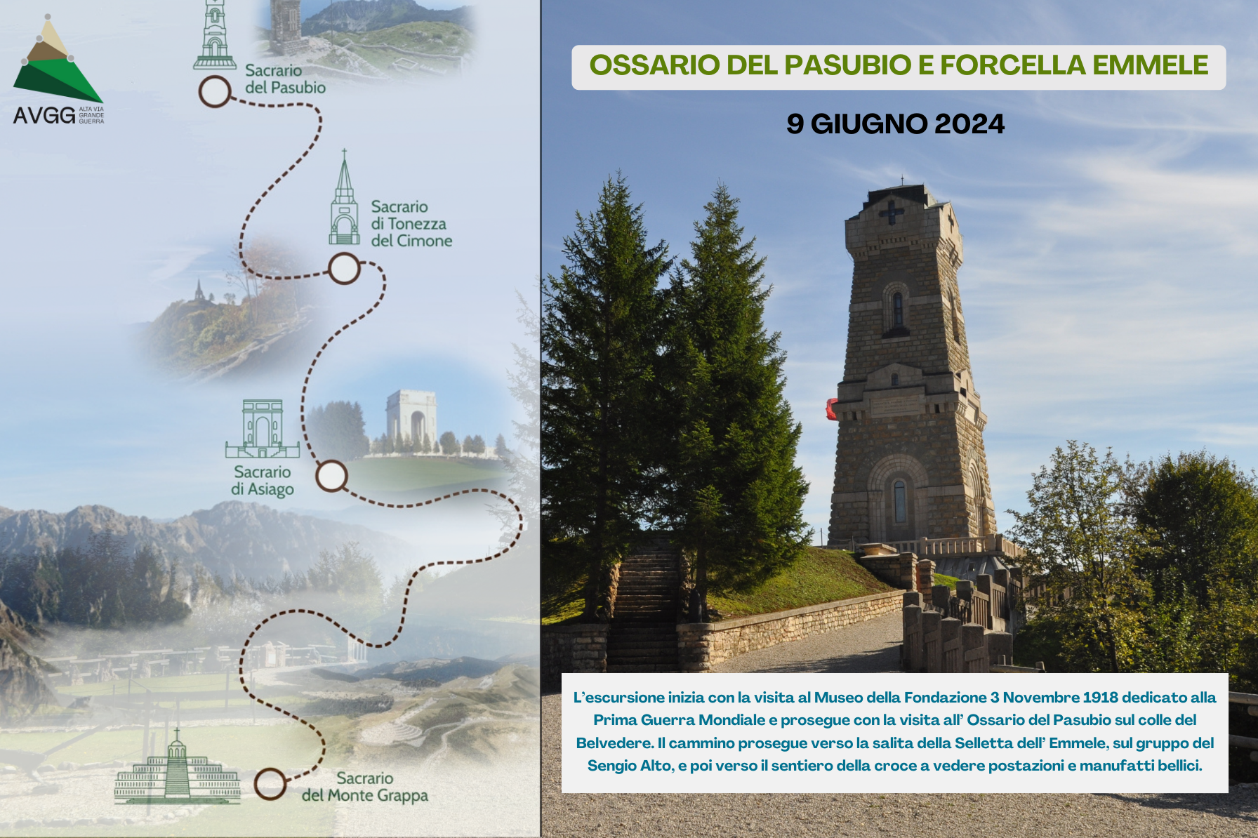 AVGG - Ossario del Pasubio e Forcella Emmele