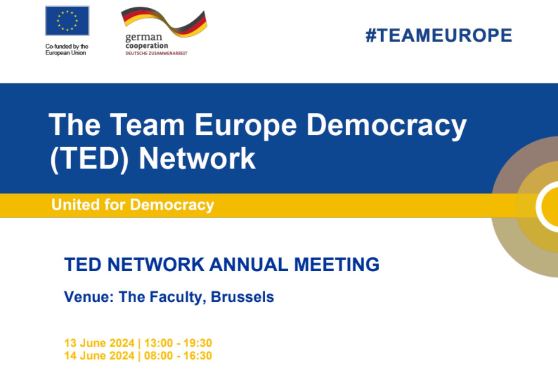 Antonella Valmorbida, Manal Snidi, and Adrien Licha will attend the TED Annual Meeting in Brussels, to be active with speeches and a stand, particularly within Working Group 2 "citizen engagement". 